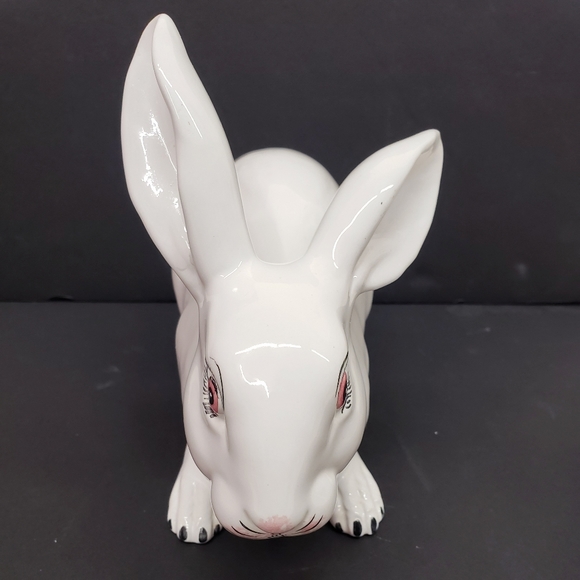 Antique COSTA Majolica Rabbit Bunny Porcelain Ceramic Farmhouse Decor EASTER - Picture 6 of 16